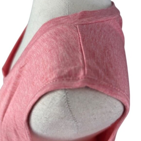 Saukole Women's V-neck Sleeveless Pink Top Tee Rainbow Stripes Pink Size XXL NWT - Picture 9 of 15